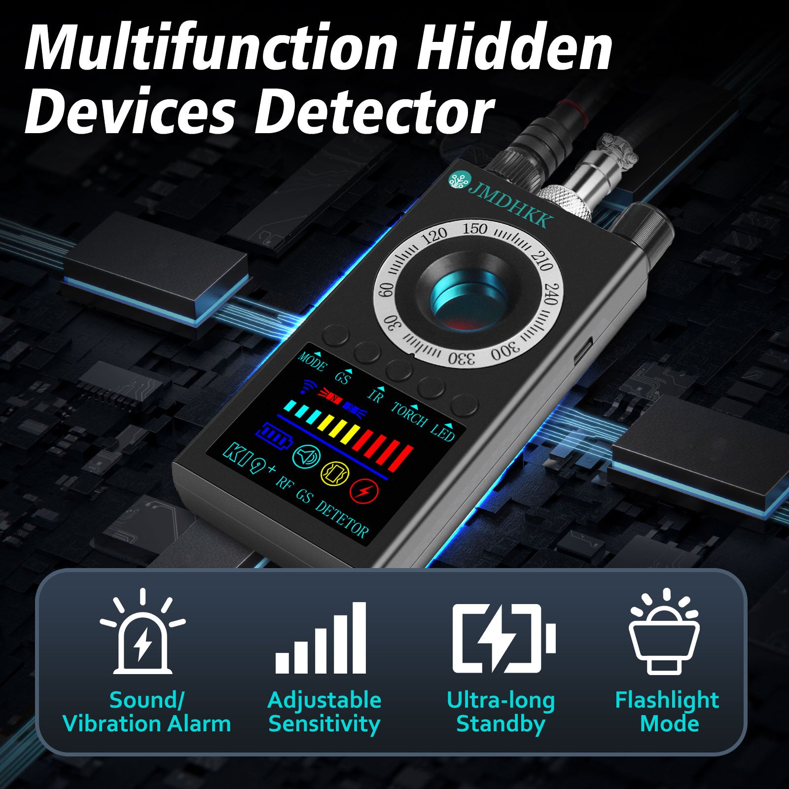 Hawkspy K19 Multi-Mode Wireless Signal Detector – Enhanced Privacy Security Device