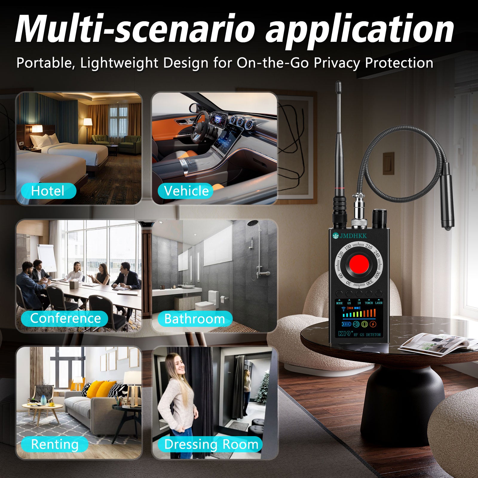 Hawkspy K19 Multi-Mode Wireless Signal Detector – Enhanced Privacy Security Device