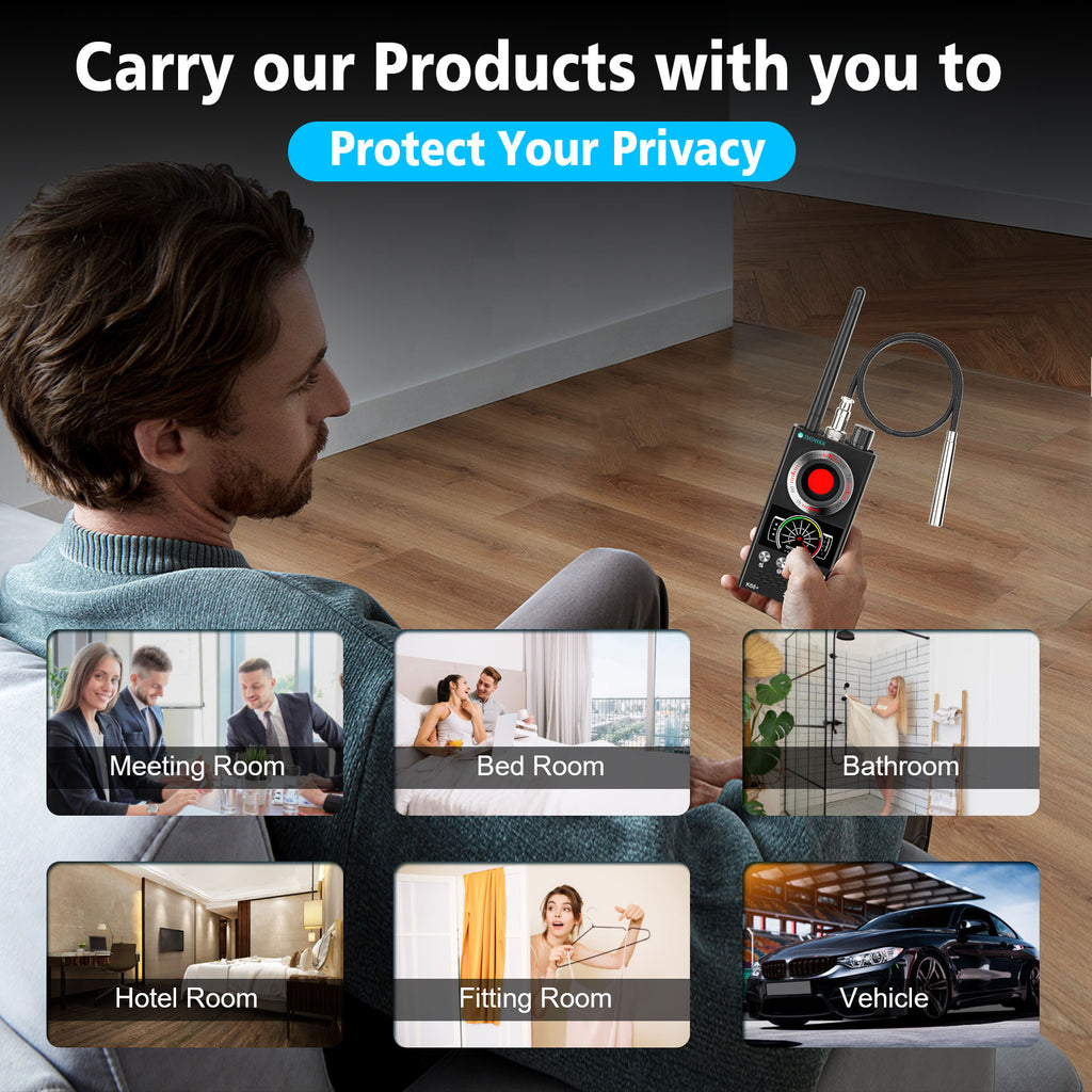 Hawkspy K68 Intelligent Wireless Signal Detector with Auto Scan – Privacy Protection Tool