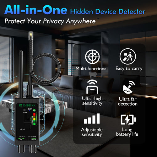 Hawkspy M8000 Professional Wireless Signal Detector – High-Sensitivity RF Scanner