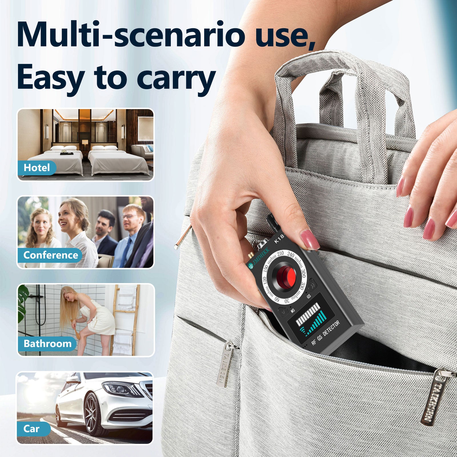 Hawkspy K18 Privacy Protection Device – Wireless Signal Scanner & RF Camera Finder